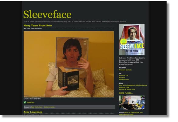 La Web de la Semana: Sleeveface Jugando con las portadas de los discos